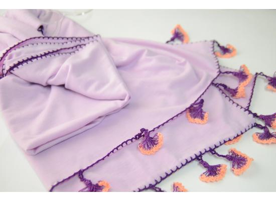 Crochet shawl | Purple color